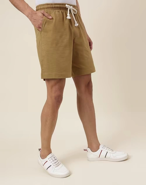 Brown Organic Cotton Sweat Shorts