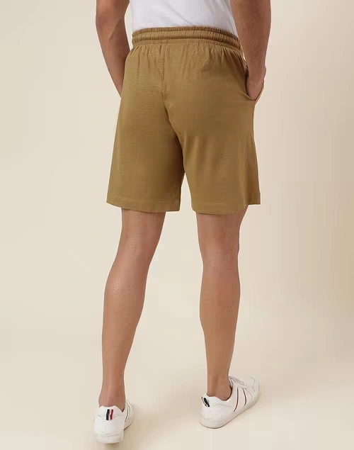 Brown Organic Cotton Sweat Shorts