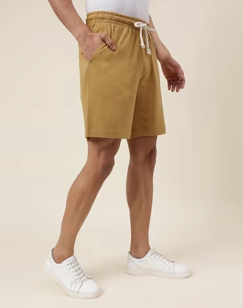 Mustard Organic Cotton Sweat Shorts