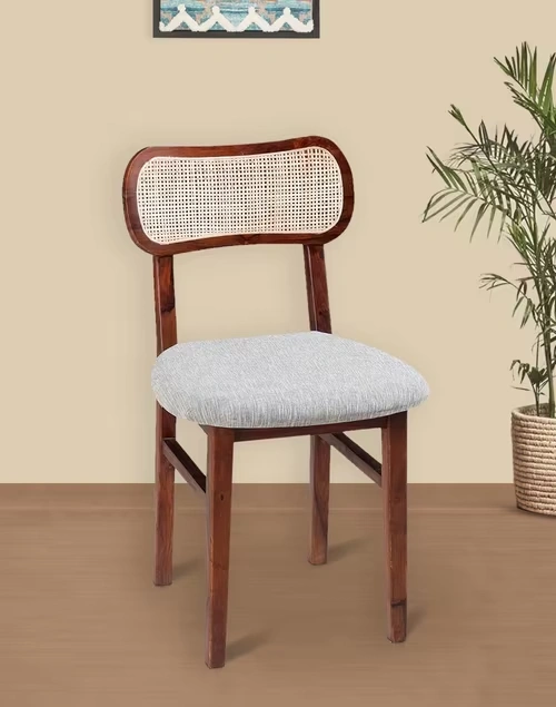 Natural Wooden Bunai Upholstered Chair