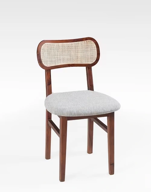 Natural Wooden Bunai Upholstered Chair