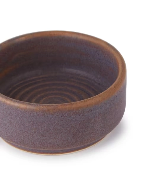 Purple Dhumra Ceramic Chutney Bowl