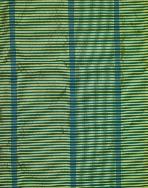 Green Cotton Silk Blend Woven Runner Deeva - Large