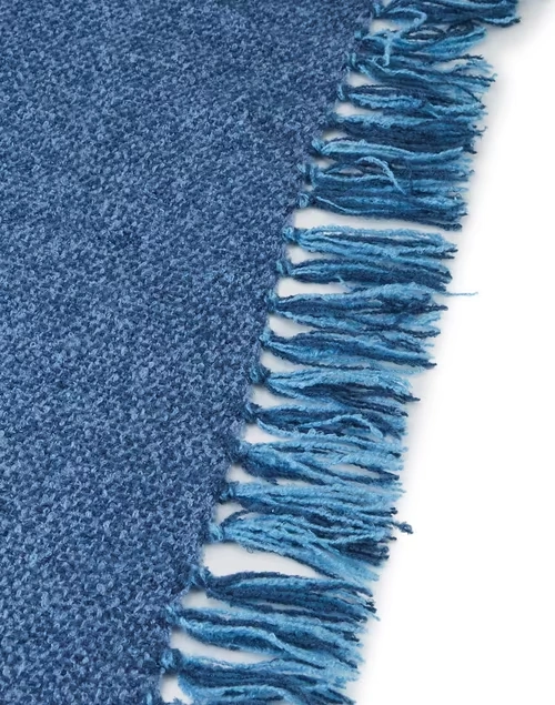Blue Acrylic Woven Sidra Throw