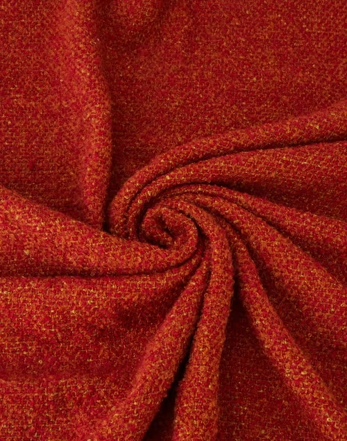 Orange Acrylic Woven Sidra Throw