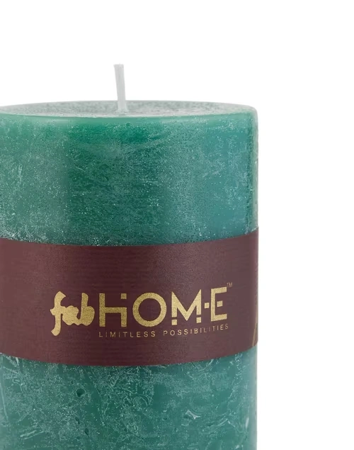 Teal Pillar Candle White Lilly Fragrance 3x4 4 Teal Pillar Candle White Lilly Fragrance 3x4